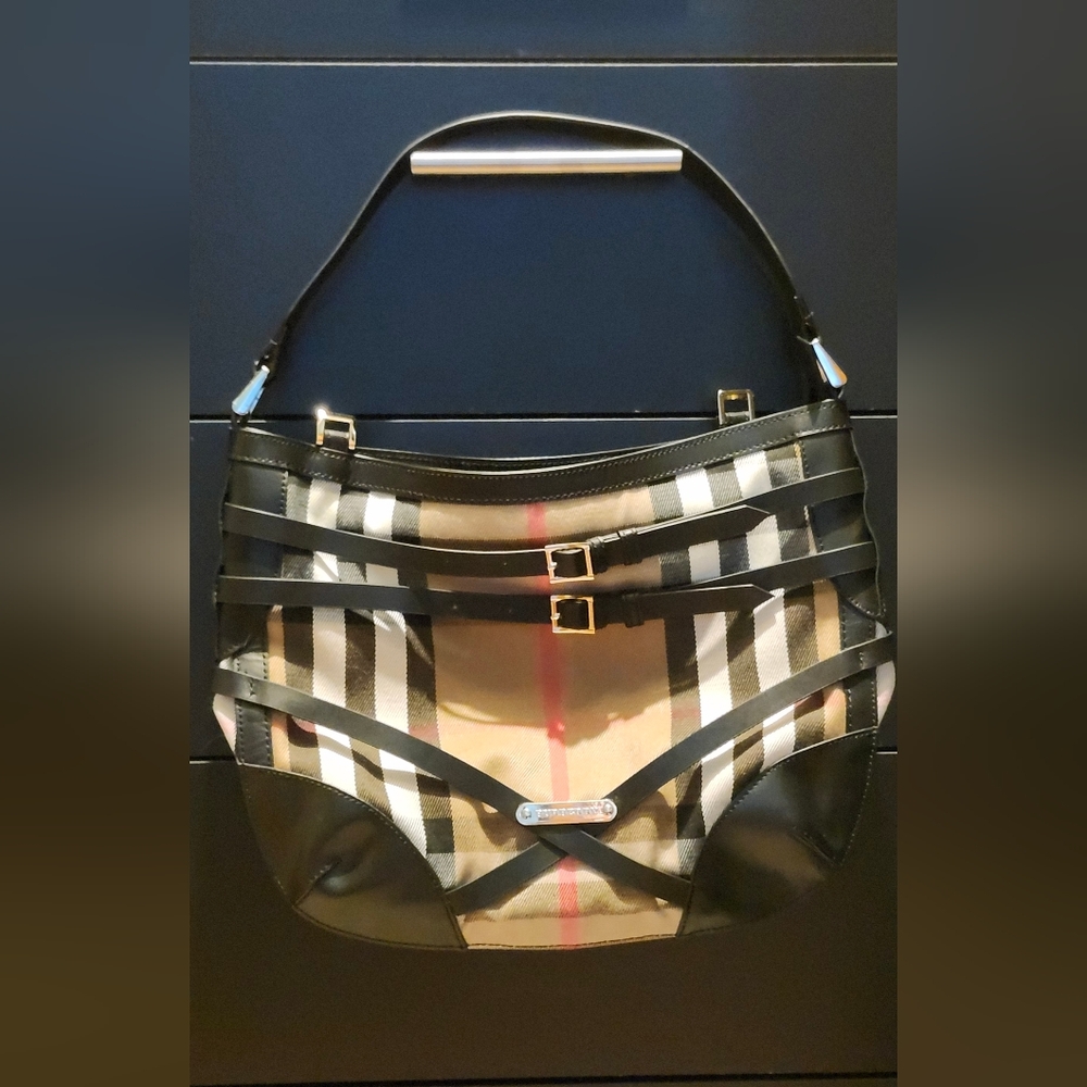 Burberry Black and Brown Shoulder Bag